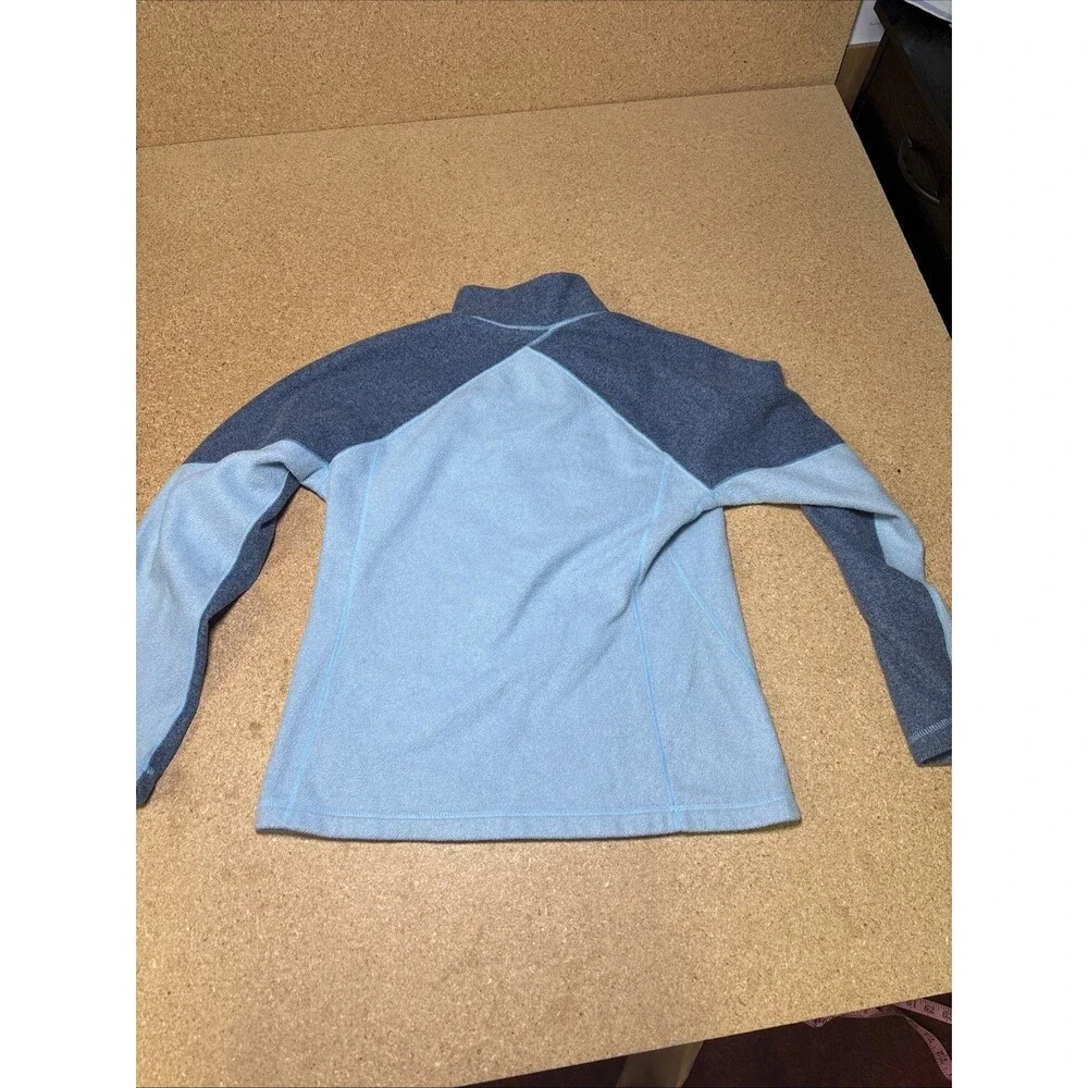 Patagonia Synchilla Womens Size L -1/4 Zip Pullover Fleece Top -Blue on Blue D1